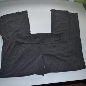 Grey Roll down waisted yoga pants